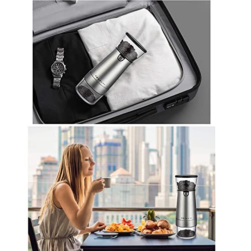ywewsq Molinillo de café eléctrico USB Ajustable para Uso en el hogar y la Oficina, Molinillo Profesional de Granos de… - Imagen 8