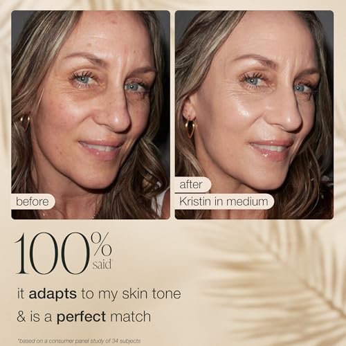 Image of tarte CC tinted serum - Color-Correcting Tinted Serum, Color-Changing Shade-Matching Adaptisphere Technology, Lightweight Coverage, Waterproof, 16HR Wear, vegan & cruelty-free, medium