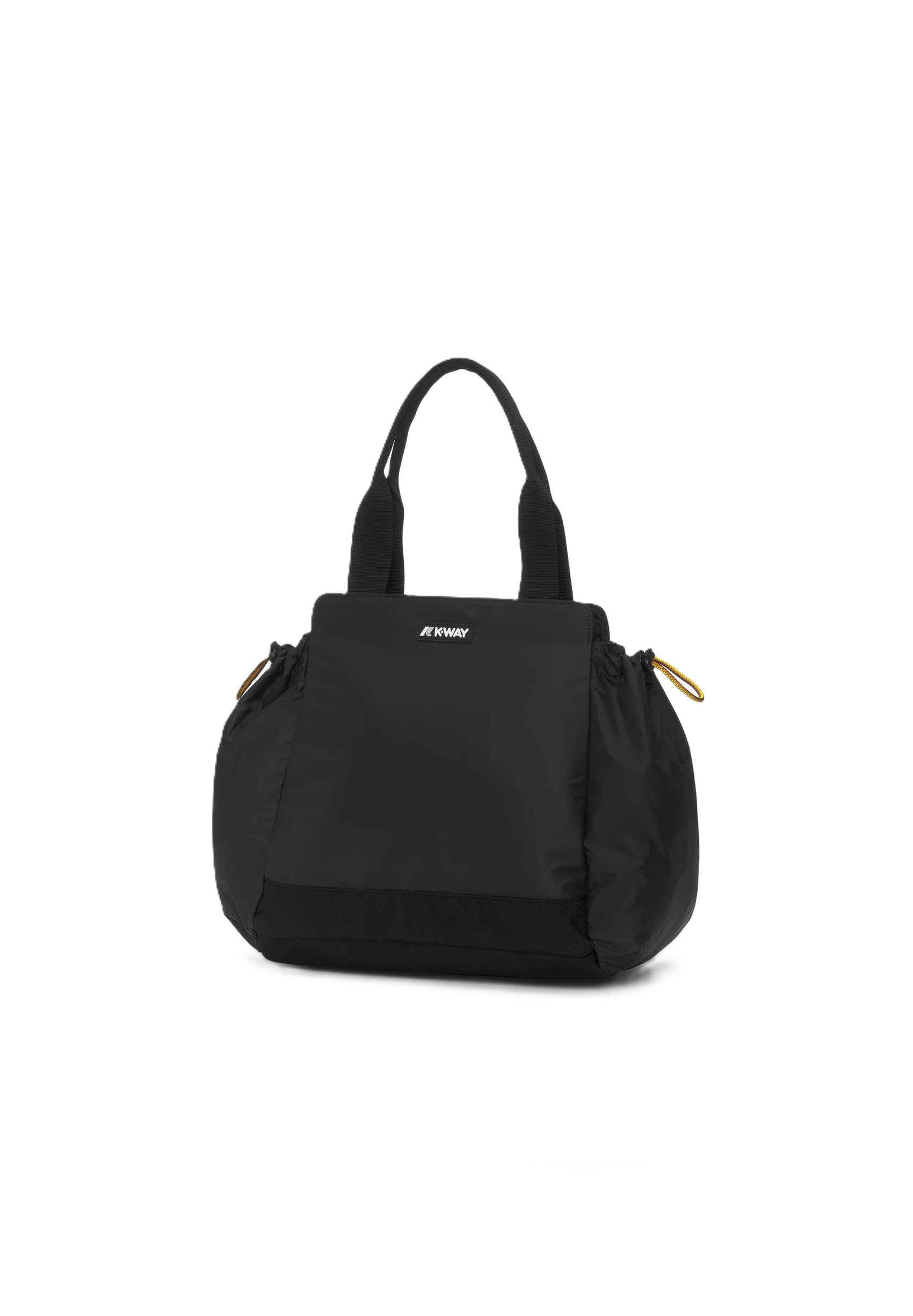 K-Way Borsa Shopper Aisy in Nylon, Nero, 28x42x13 cm, con Doppio Manico e Tracolla Amovibile