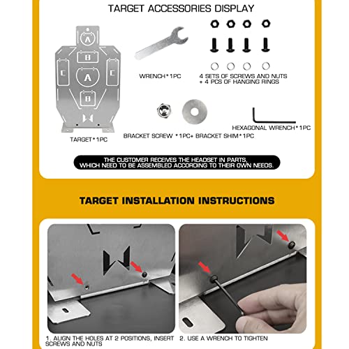 Doxiglobal 16“ Steel Shooting Target Plates For Shooting Range And Gun Practice With Rifles Handguns And Shotguns Tactical Airsoft Hunting Paintball #TOP5
