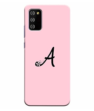 Mugruch Hard Back Case Cover for Samsung Galaxy A03S / Samsung Galaxy A02S - A Name Alphabet Girl Name