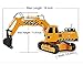 DOUBLE E Excavator Toys for Boys Remote Control Excavator 11 Channel 1:20 Construction Toys Tractor, RC Excavators Sandbox Digger Toys Gifts for Boys 4-12 Years
