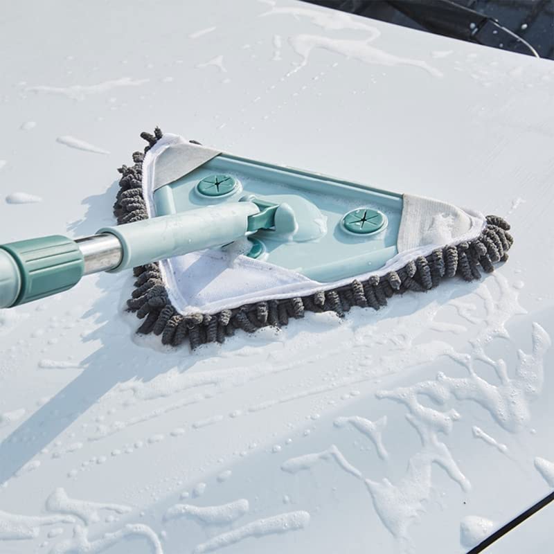 Kriday Microfiber Triangle Shape Mop Telescopic Handle Flexible Fan mop and Easy Cleaning Home Kitchen Car Ceiling and Office Fan Cleaning Brush Triangle MOP Rotatable Flat Floor Mop (Multi Color) (B0D39VZ97X) Amazon Price History, Amazon Price Tracker