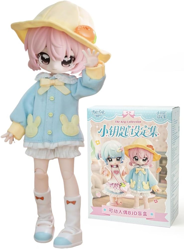Small Key Design Collection Blind Box Mystery Box Action Collectable Anime Figure Model Gift 1/12 BJD Doll Toys (Single Box)