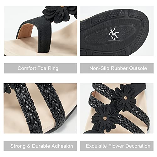 FUDYNMALC Womens Orthotic Flips Flops Sandals Arch Support for Flat feet Orthopedic Slides Sandals Plantar Fasciitis Comfortable Walking Thong Sandals for Women3