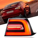 Outer Tail Lights Fit 2021-2017 Tesla Model 3 Brake Rear Taillight Assembly