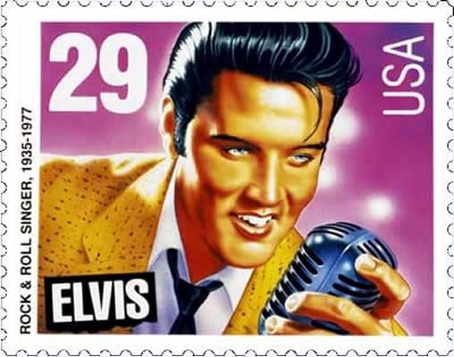 Miniatura 2 de USPS Elvis Presley (Hoja de 40) Cantante estadounidense Actor Rock and Roll Music 29 Cent Sellos postales 1993 Scott # 2721