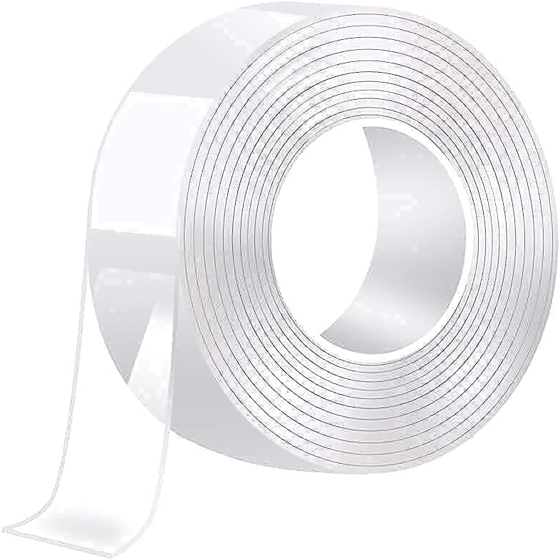 SAMVARDHAN Multipurpose Traceless Adhesive Double Side Tape for Walls, Nano Double Sided Tape (3 Meter) Strong Sticky Strips