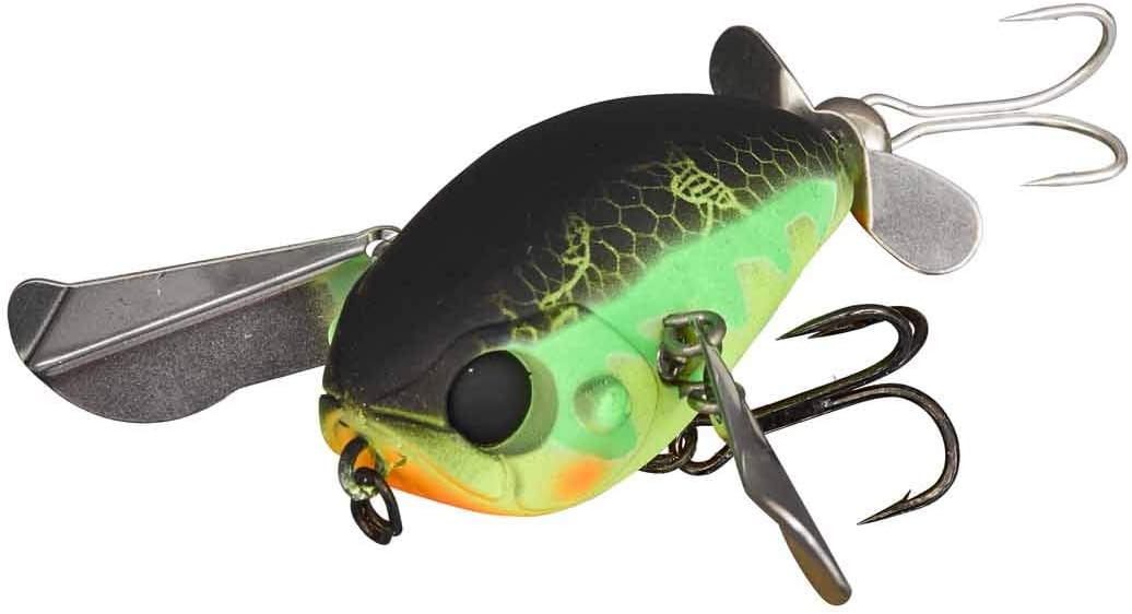 Illex TOPWATER LURE MICRO POMPADOUR - 4CM - 6.5, per unit, Mat Frog Tiger, 4