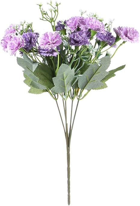Amazon Kunhev リアルなライラック ギフト 花の配置 ブライダルブーケ 写真小道具 パーティ用品 ホームデコレーション Purple 造花 オンライン通販