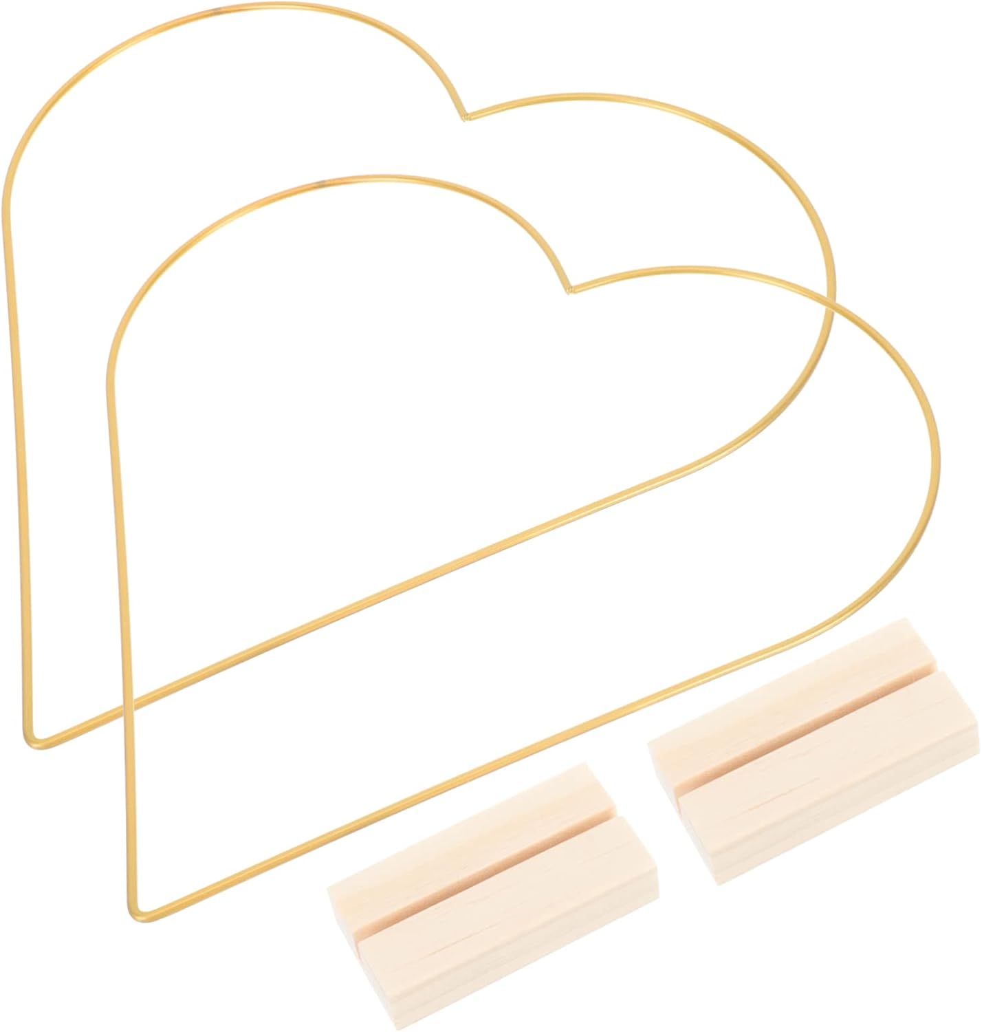 Veemoon Metal Floral Hoop Centerpiece for Table 2 Sets Wreath Macrame