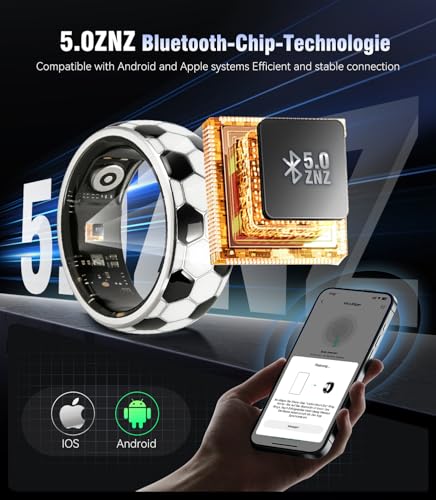 Image of Smart Ring & Wireless Charging Case【Pro Athlete Grade - Precision Sports Tracking】2026 World Tournament Soccer Fan Smart Ring for Women & Men, Fitness Wearable Device for Training & Sleep Tracking 7#