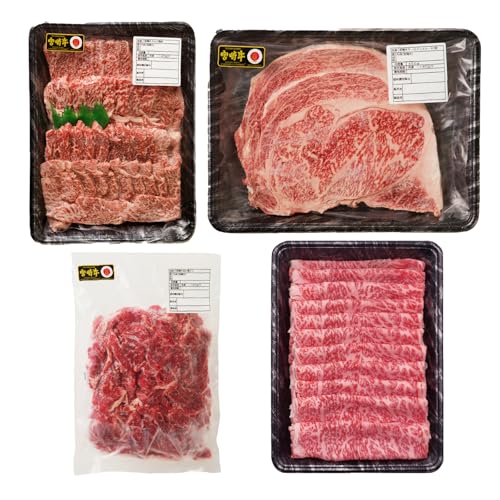 ローカルブランディング [定期便全4回]宮崎牛づくしコース 宮崎牛 牛肉 肉 牛 お肉 定期 サーロイン ステーキ カルビ 切り落とし ロース スライス カルビ焼肉 焼肉用 ブランド牛 国産牛 食べ比べ セット 料理 焼肉 牛丼 炒め物 BBQ パック 冷凍