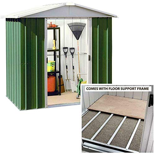 Yardmaster 6x5 Apex Metal Shed & Steel Floor Frame - Assembly Available