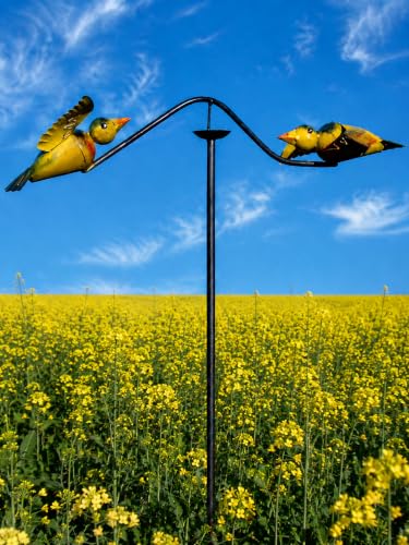 Pommerntraum ®| Windspiel Gartenwippe Metallwindspiel Vogel Vögel Unruhe