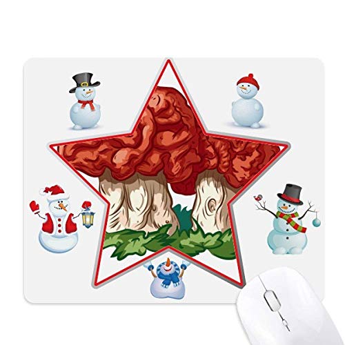 Tapis de souris rouge champignon pour illuminer vos soirées d'hiver au bureau