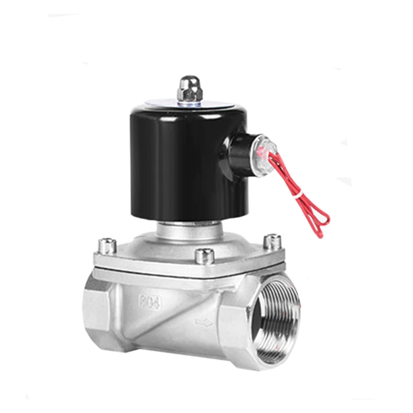 TREDSWQCV Valve DN08 DN10 DN15 DN20 DN25 DN32 DN40 DN50 Normally Closed Stainless Steel Solenoid 220VAC 12VDC 24VDC (Specification :, Voltage 24VDC)(220vac,DN08)