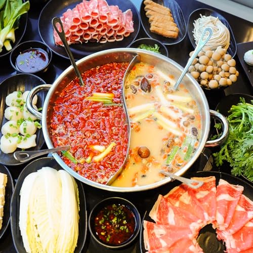 Fondue Chinoise Casserole Acier Inoxydable de Haute Qualité Durable
