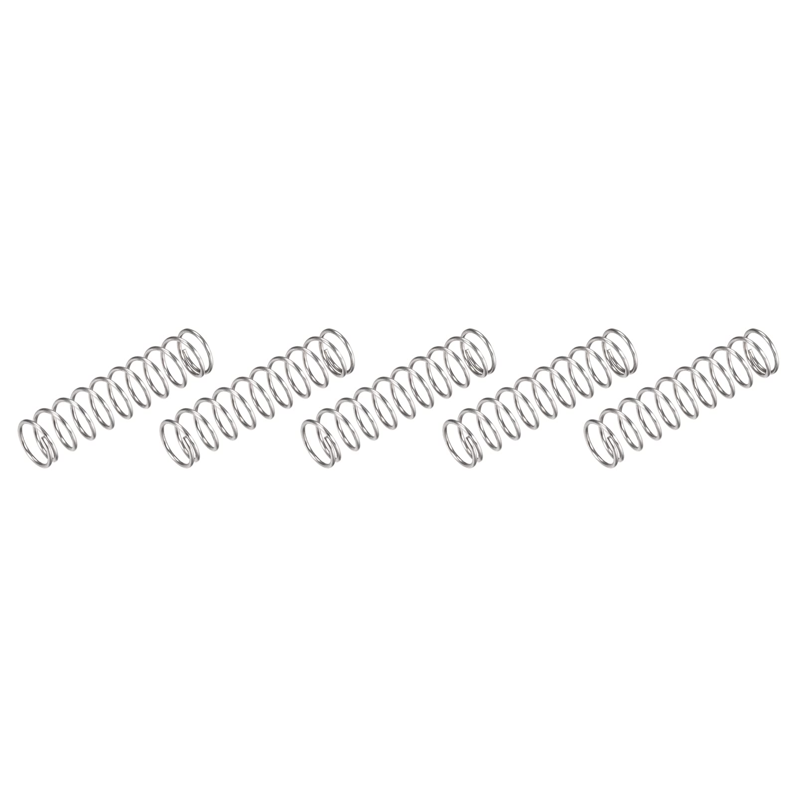 METALLIXITY Compression Springs (1x16mm OD,40mm Free Length) 5Pcs, 304 Stainless Steel Extension Spring - for Shop Home Repairs, DIY Projects, Silver Tone — Amazon image 17