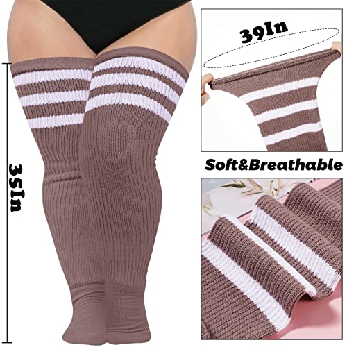 Image of Abodhu Plus Size Thigh High Socks for Thick Thighs Women- Extra Long Widened Extra Long Thick Knit