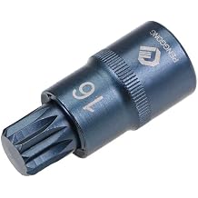 uxcell 1/2" Drive x M16 16mm Triple Square Spline Bit Socket, S2 Steel Bits, CR-V Sockets 2" Length for Hand Use Only