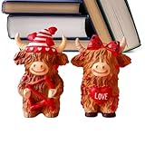 Décorations vaches thématiques : Cette statue de vache au design commémoratif thématique embellit vos étagères de décoration pour les fêtes et sert de souvenir émotionnel pour célébrer les relations . Idéale pour un usage quotidien, elle apporte une touche décorative et pleine de sens à votre intérieur pendant les saisons festives ou les occasions spéciales.