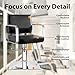WINEDYOUNG Salon Chairs for Hair Stylist Chair Hydraulic Pump Hair Salon Chair 360 Degree Rotating Barber Chair, Spa Beauty Equipment for Hair Stylists, Tattoo Artists, Cosmetologists (Silvery)