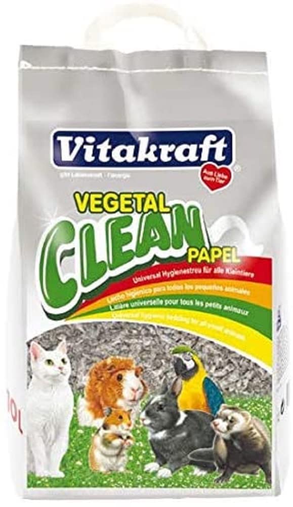 Vitakraft Vegetal Clean Papier, lit hygiénique pour Toutes Sortes de rongeurs, 10 l