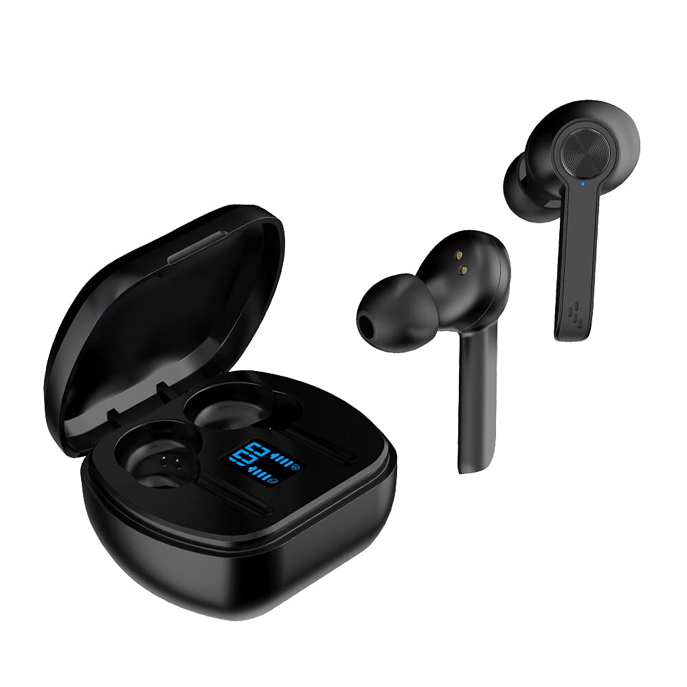 Wave Audio True Wireless Active Noise Cancelling Stereo Earbuds Black 5056122520112
