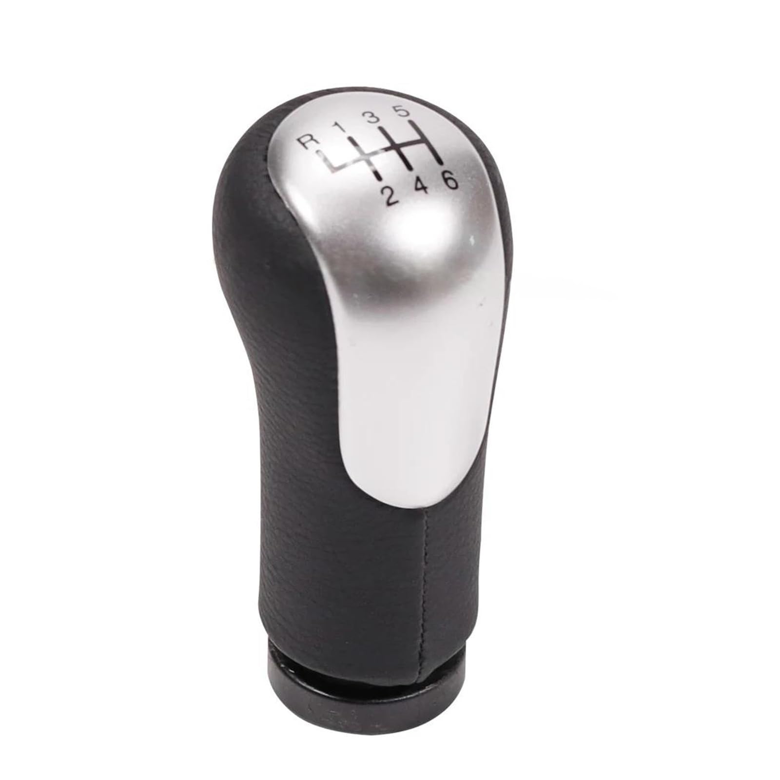 Zncojl Silver Car Gear Stick Knob For Ford For Fiesta For Fusion For Transit Connect 2002-5/6 Speed Car Gear Knob Lever No Modification Required