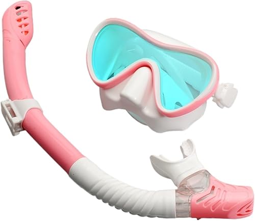 Snorkeling Gear De Buceo Profesional para Adultos, Juego De Esnórquel, Falda De Silicona, Gafas Antivaho, Equipo De Piscina Snorkel mask