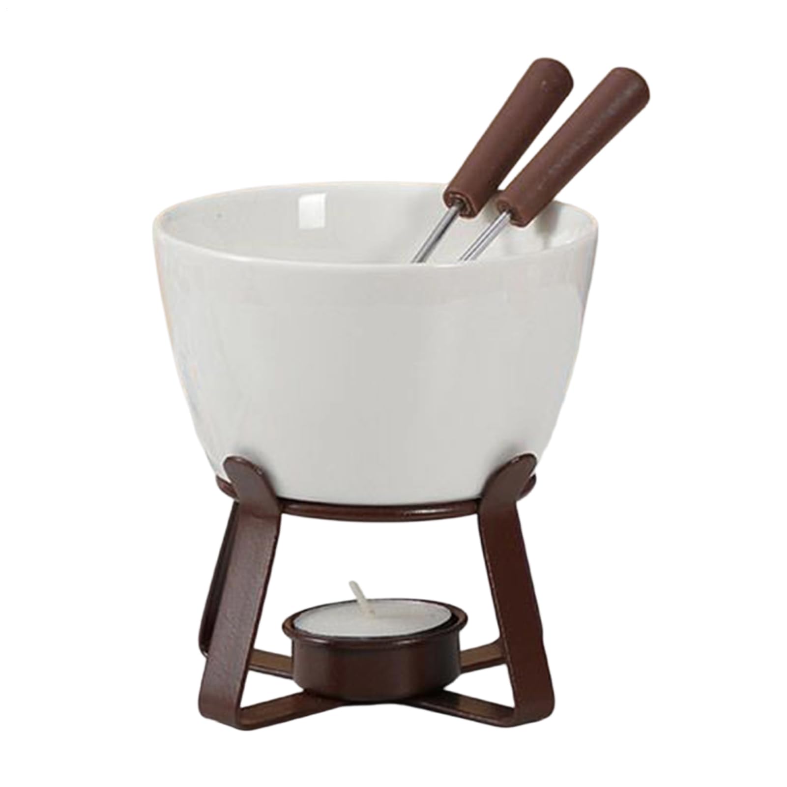 Tasse à fondue au chocolat individuelle pour savourer un dessert chaud sans brûler