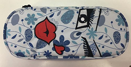 Astuccio portapenne ovale invicta face spring blue...