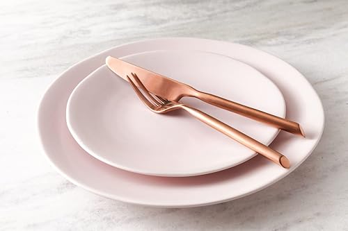 Miniatura 2 de Fortessa Vitraluxe Vajilla Heirloom Charger, 12 pulgadas, juego de 4, color rubor