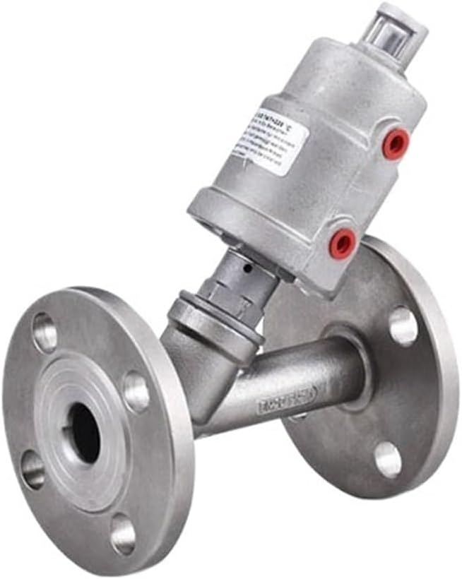 DN50 Stainless Steel Flanged Pneumatic Angle Seat Valve(Open_Single)