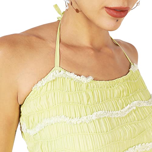 Image of PINACOLADA Women's Solid Dress for Casual Wear | Regular Sleeve | Quality Stretchable Fabric | Dress Crafted with Enhanced Stretch and Comfort Fit for Everyday Wear