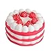 Joykith Stress Reliever Strawberry Cake Scented Super Slow Rising Kids Toy Kawaii (Red)