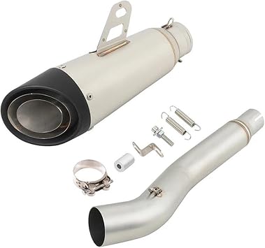 Exhaust Accessories Slip-On Motorcycle Short Exhaust Slip Ons 51mm Mufflers For H-ONDA CBR250R CBR250 R CBR 250R 2011 2012 2013 2014 2015 2016(Black Chrome)
