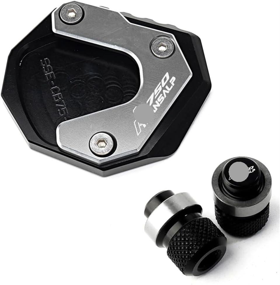 Motorcycle Foot Plate Pad 2023 for TRANSALP XL750 TRANSALP XL 750 CNC Motorcycle Accessories Side Stand Enlarge Extension and Tire Valve Air Caps