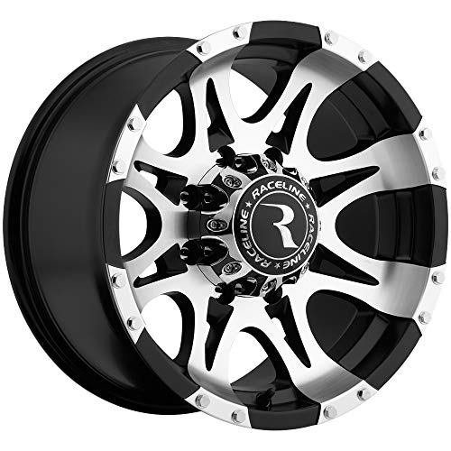 Raceline Raptor 17x9 -12 Machined Black