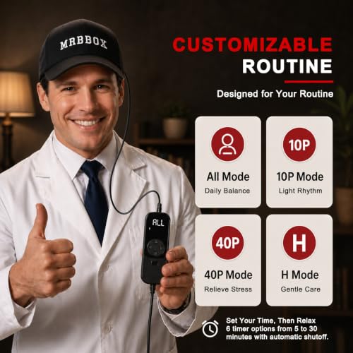 Image of Red Light Therapy for Hair Growth,528 Total Light Emitters,Full-Scalp Coverage,Laser Hair Growth Cap for Men & Women,Black