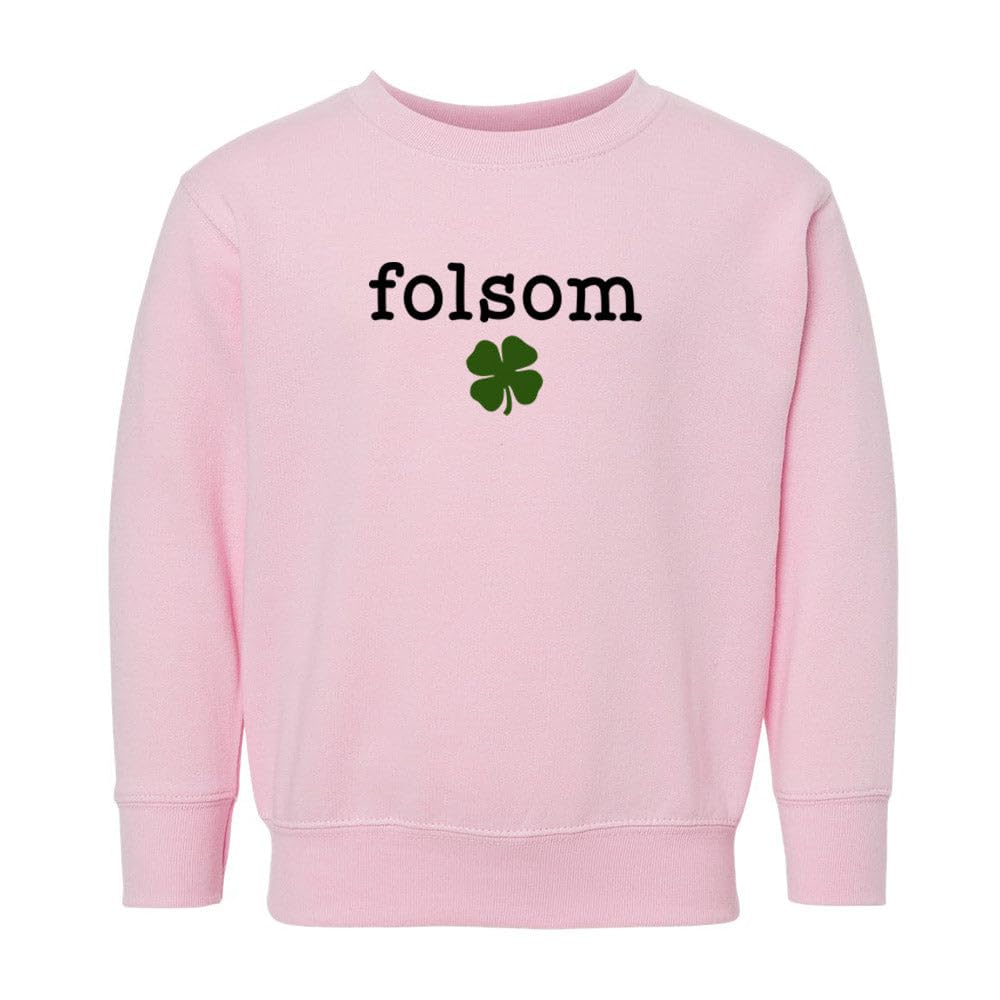 Folsom Shamrock Kids Sweatshirt Toddler 5T Pink