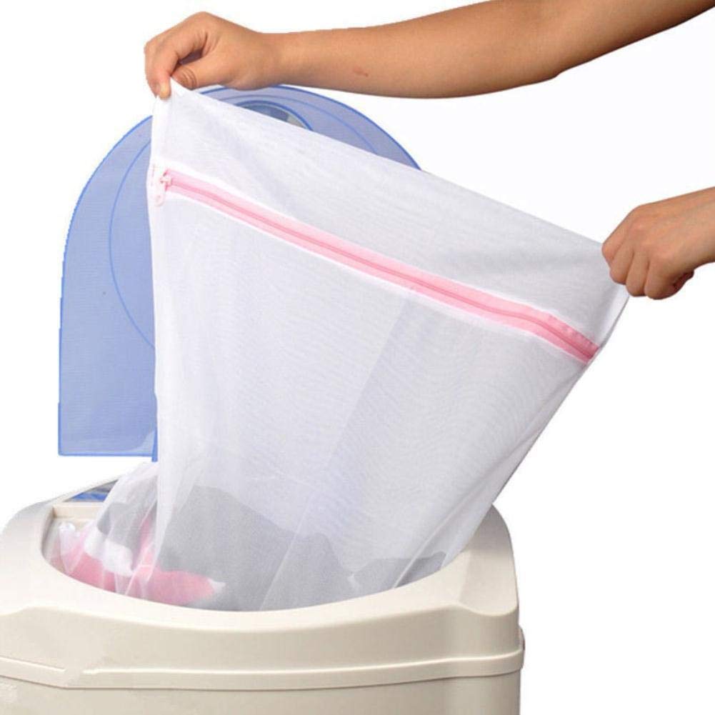 3 X Sacchetti In Rete Per Bucato Con Cerniera Per Calzini E Biancheria Intima 1 Grande 2 Medi~p151368252