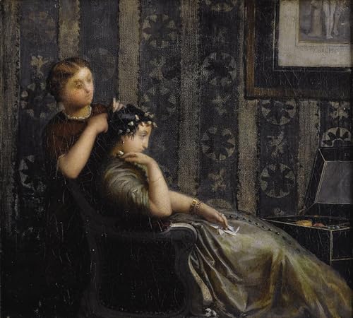 Affiche toile art portrait Auguste Toulmouche pour sublimer le salon ou la chambre a coucher
