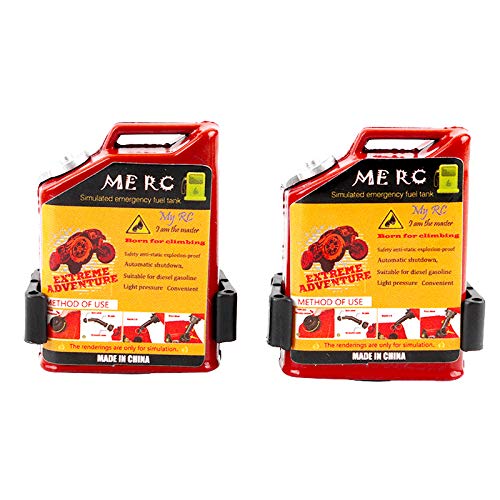 2 Réservoirs De Carburant Miniatures Rouges 1/10 Pour RC Crawler – Accessoires De Décoration Pour Axial Wraith, SCX10, D90
