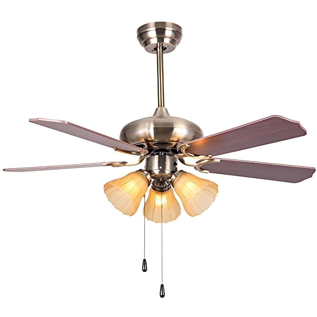 Hans Lighting Breeza Twilight 48-Inch Ceiling Fan with Night Light - 5 Wood Blades