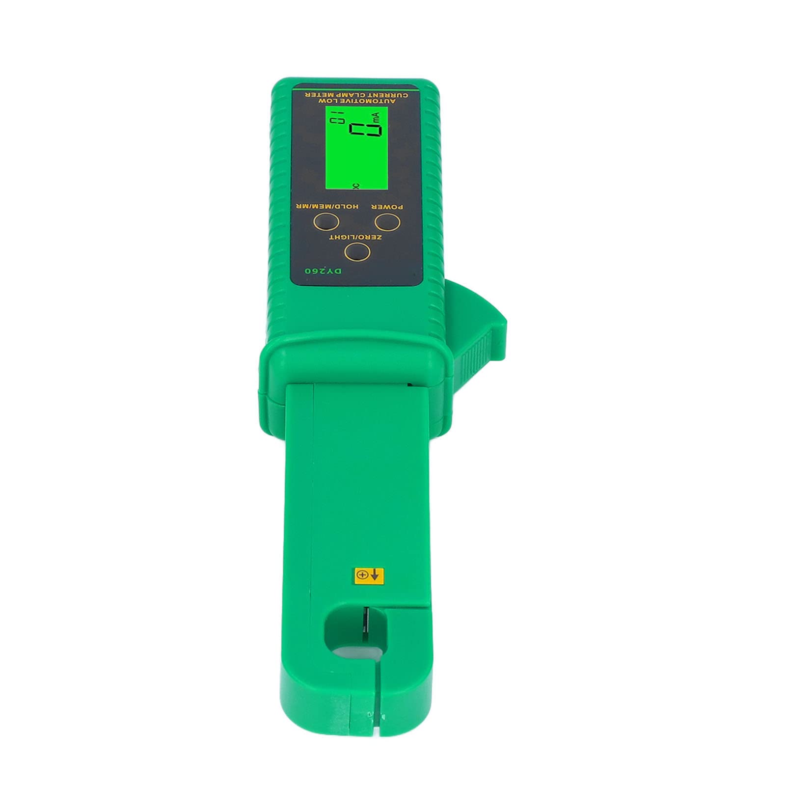 Fabater Pinza Amperometrica, 0mA 60A Tester di Corrente di Dispersione Portatile Senza Contatto e Anti-interferenza, Pinza Amperometrica AC DC a Bassa Corrente con 99 Set di Archiviazione Dati per il