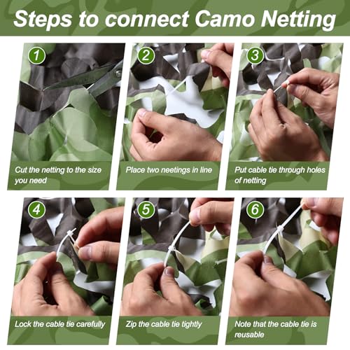Image of Camo Netting, Camouflage Netting, Hunting Blind Camo Net, Army Party Decorations, Sunshade Fence Nets, Lightweight, Bulk Roll, Mesh, Great for Camping, Shooting, Photograph, Car Cover, Outdoor