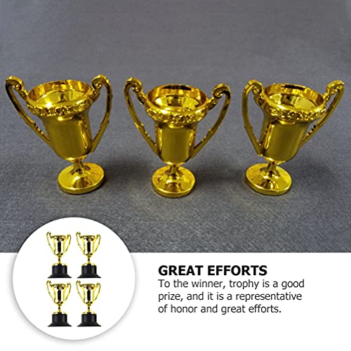 WINOMO 10PCS Mini Troféus- 3. 34 Polegadas Plástico Troféus de Ouro- Volume Set para Favores de Part