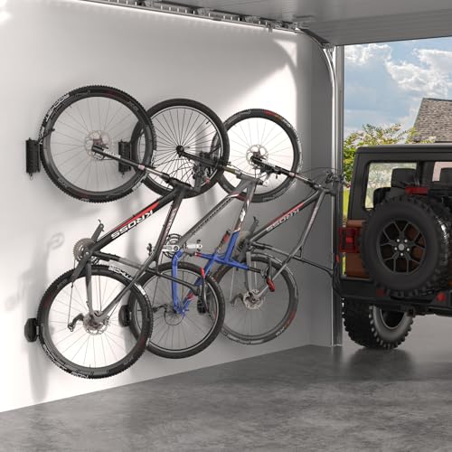 Suporte de parede para garagem, suporte vertical giratório para uso interno, suporte de armazenament